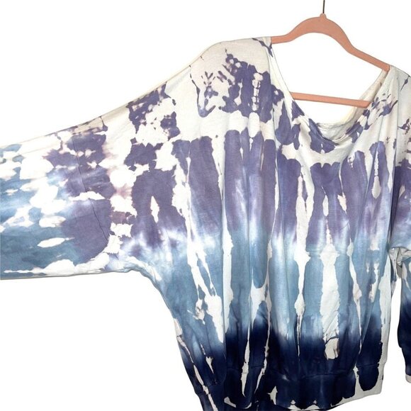 Young Fabulous & Broke Tie Dye Top Womens Size Medium M Rayon Spandex Dolman - Picture 7 of 9